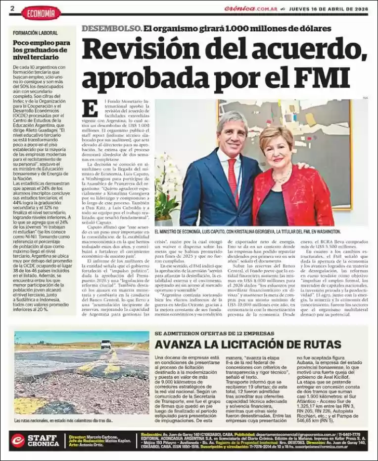 Estudios Max | RADIO REPÚBLICA - Tapa del diario Crónica